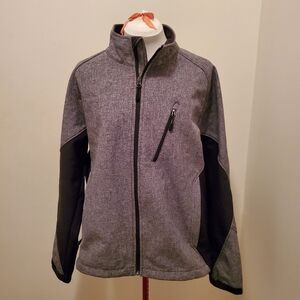 Men's Kirkland Signature Fall Jacket in Grey & Black, Large